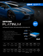 GSWF DEFENDER Platinum paint protection film