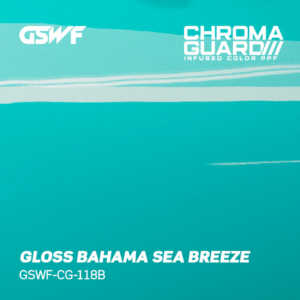 GSWF Gloss Bahama Sea Breeze PPF aqua синьо защитно фолио за автомобил