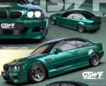 GSWF Emerald Green Metallic Paint Protection Film върху автомобил